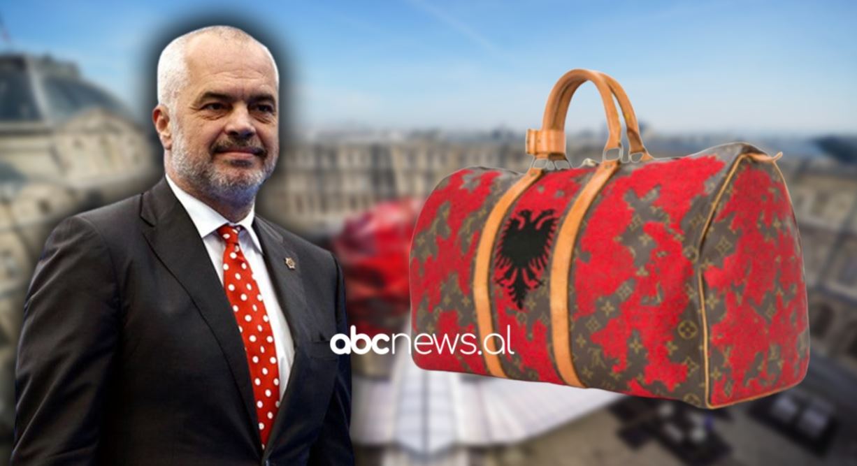 “Louis Vuitton” hodhi në treg çantën me flamurin shqiptar për 9.900 euro, reagon Rama
