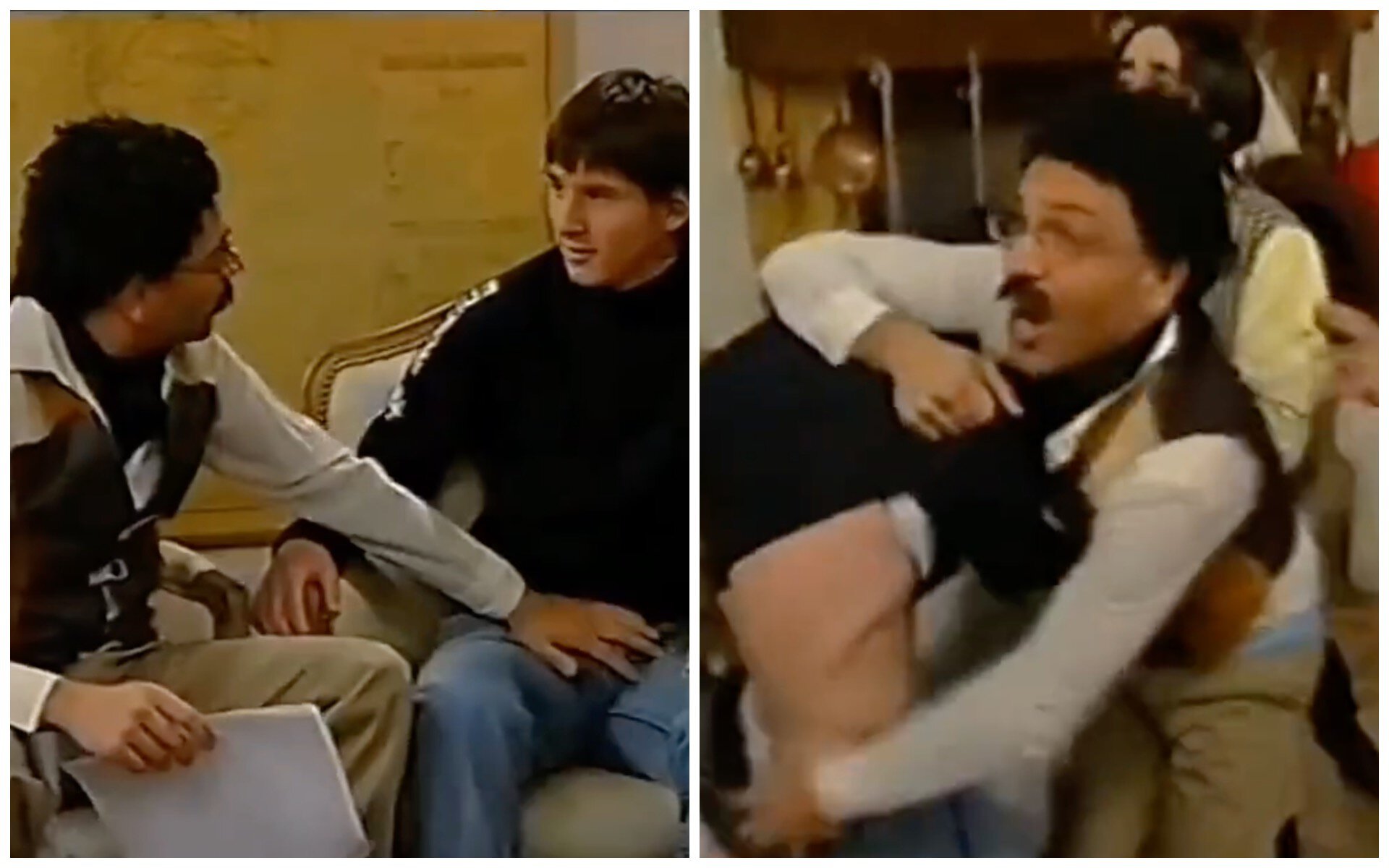 Në moshën 17-vjeçare, Messi erdhi në një shfaqje televizive, e prekën në vendet intime dhe i hoqën rrobat