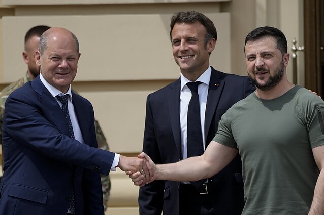 Zelensky do të takohet me Macron dhe Scholz në Paris