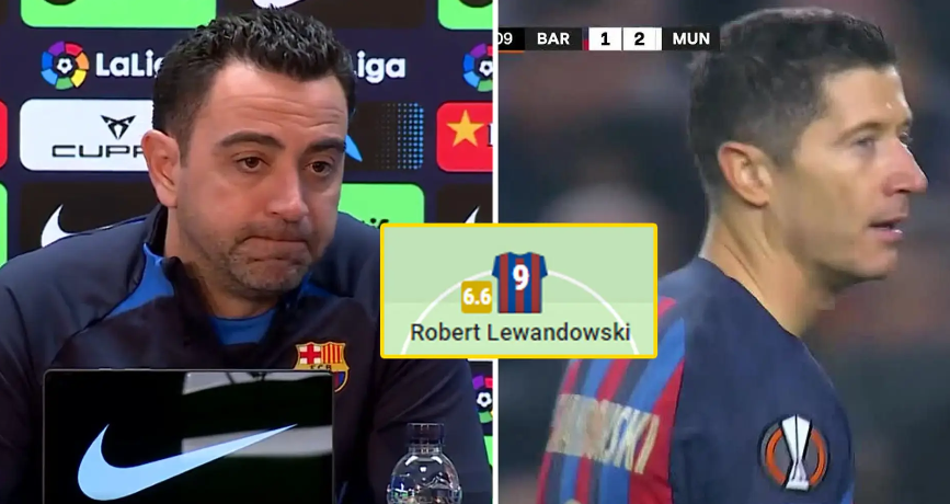 Xavi komenton rënien e formës së Lewandowskit