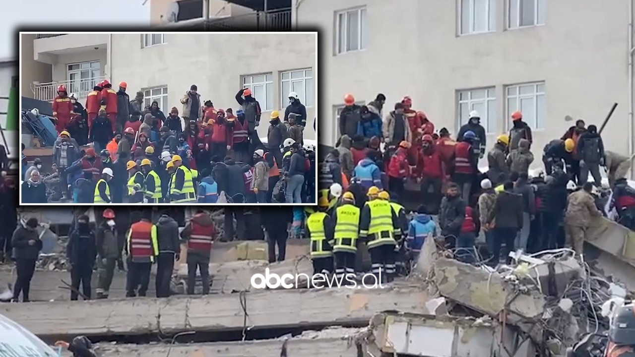 VIDEO/ Në sfidë me rrënojat dhe motin e acartë, trupat shqiptare të FA në Turqi shpëtojnë një fëmijë 5-vjeç