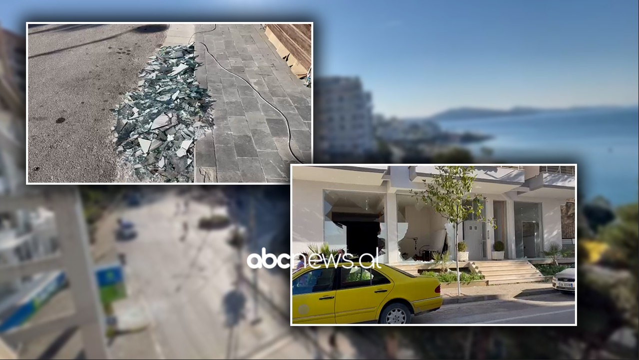 Video/ Xhama të thyer e mure të krisur, ja dëmet pranë bizneseve ku ndodhi shpërthimi në Sarandë