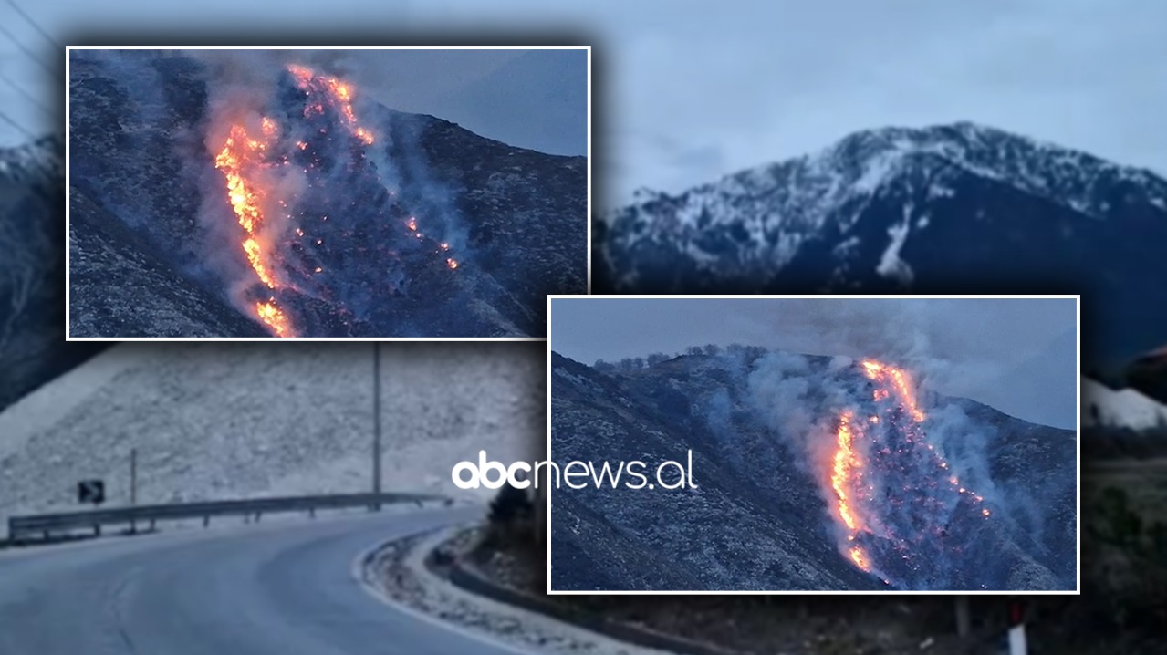 VIDEO/ Dyshohet së është vendosur nga barinjtë, merr përmasa të mëdha zjarri në Dukat