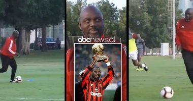 VIDEO/ George Weah tregon se përse ka qenë fitues i Topit të Artë, 56-vjeçari driblon si në moshë të re