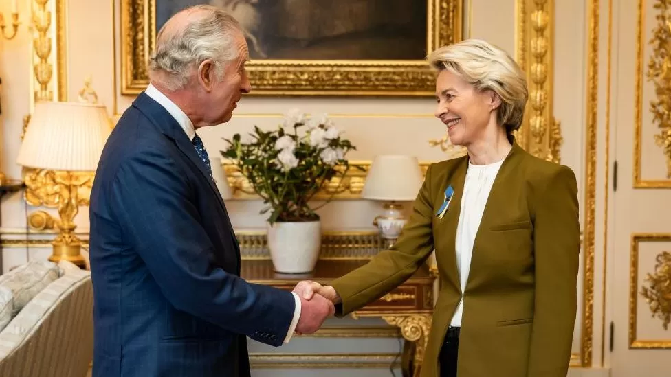 Mbreti Charles takohet me Ursula Von der Leyen pasi përfundimit të marrëveshjes së Brexit