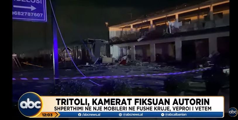 Tritoli në mobilierinë e Fushë-Krujës, kamerat fiksojnë autorin