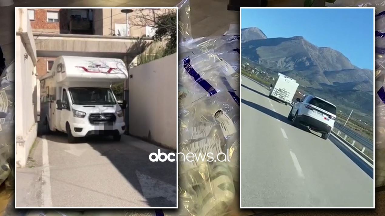 VIDEO/ Dy kampera plot me drogë, pamjet e arrestimit të 4 turistëve në Vlorë