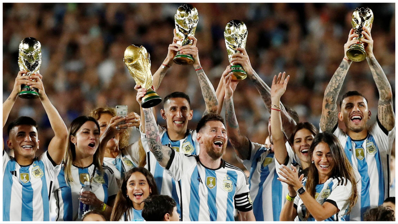 Messi mban fjalim para tifozëve për triumfin në Katar: Shijojeni yllin e tretë
