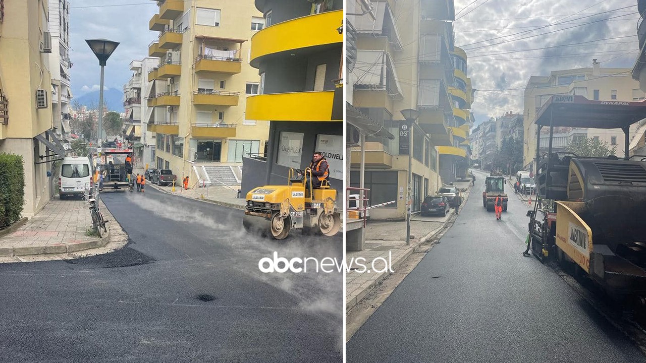 FOTOT/ Bashkia e Tiranës vijon investimet, rehabiliton shtresat e asfaltit në rrugën “Eduart Mano” në Lagjen Nr.13