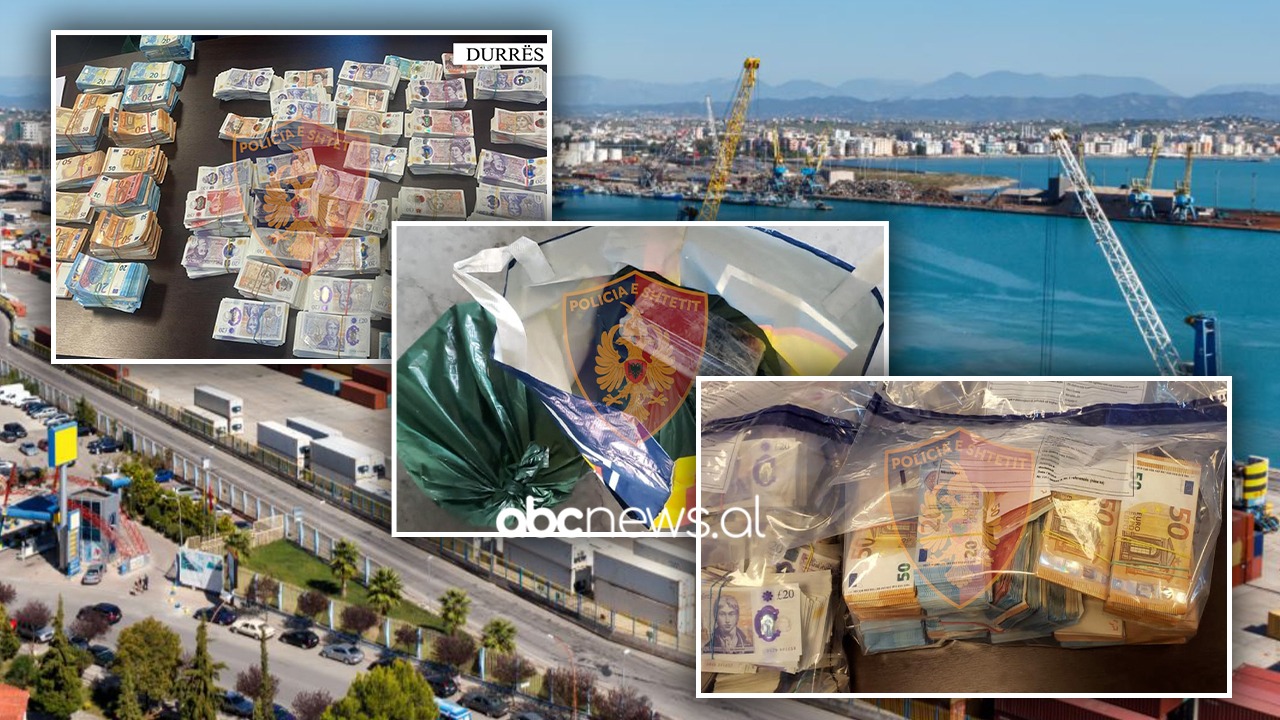 150 mijë euro dhe mbi 160 mijë paund të fshehura në kabinën e kamionit, arrestohet 53-vjeçari në portin e Durrësit