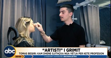 “Artisti” i grimit/ Tomas Beqiri: Kam dhënë gjithçka nga vetja për këtë profesion