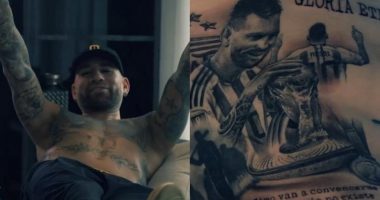 E pabesueshme: Otamendi ka bërë tatuazh Messin duke prekur Kupën e Botës