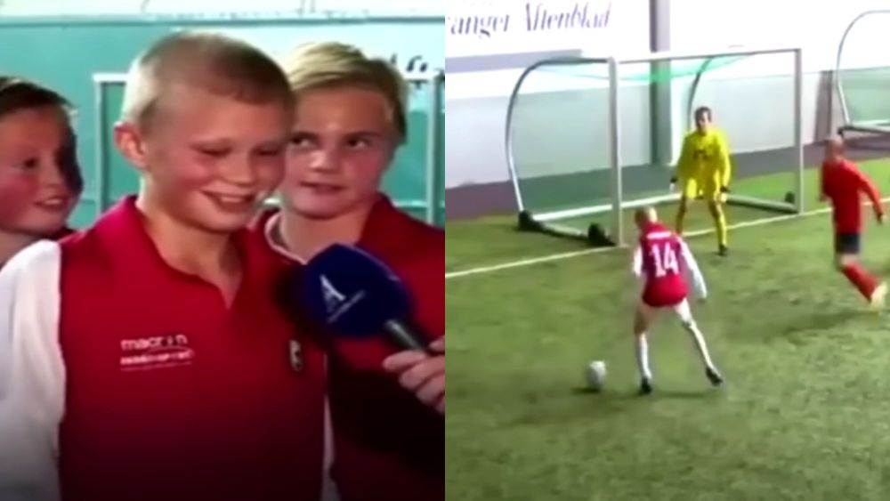 Haaland ishte bishë në moshën 14-vjeçare, videoja që është bërë virale