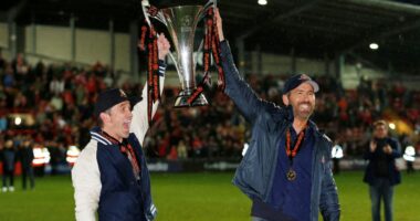 I drejtuar nga dy aktorë të njohur të “Hollywood”, Wrexham promovohet në League 2 pas 15 vitesh