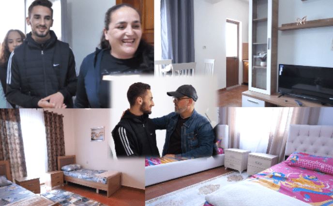 “O Zot, sa e bukur”/ Nëna me 3 jetimët shpërthejnë në lot nga gëzimi, shqiptarët i dhurojnë banesë të re