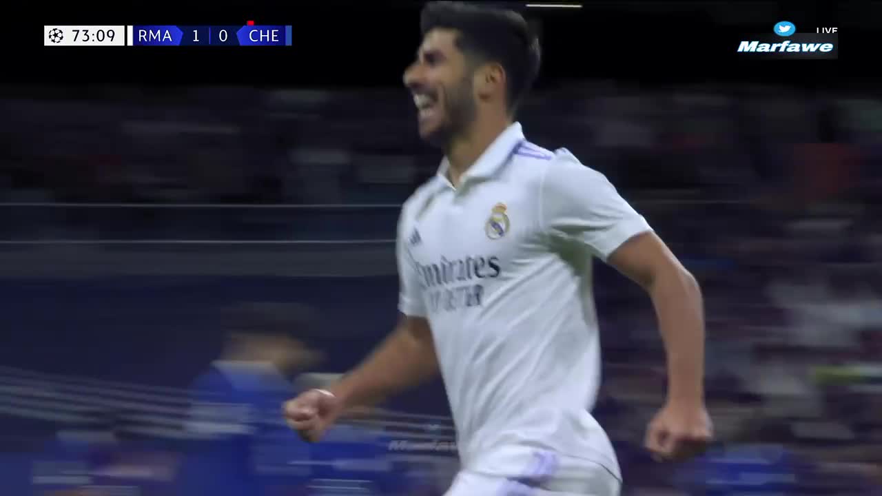 Asensio nuk fal, Reali dyfishon shifrat ndaj Chelsea