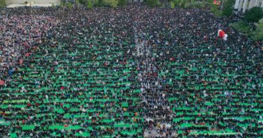 FOTO & VIDEO/ Myslimanët kremtojnë sot Fitër Bajramin, mijëra besimtarë mbushin sheshin “Skënderbej”