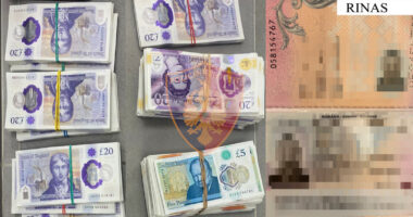 Me 18 500 paund të padeklaruara në Rinas, procedohet 32-vjeçari nga Rumania