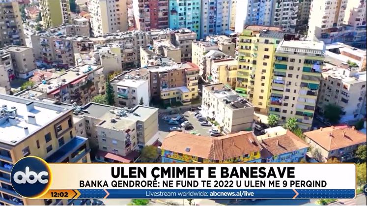 Ulen çmimet e banesave. Banka Qendrore: Në fund të 2022 u ulën më 9 për qind