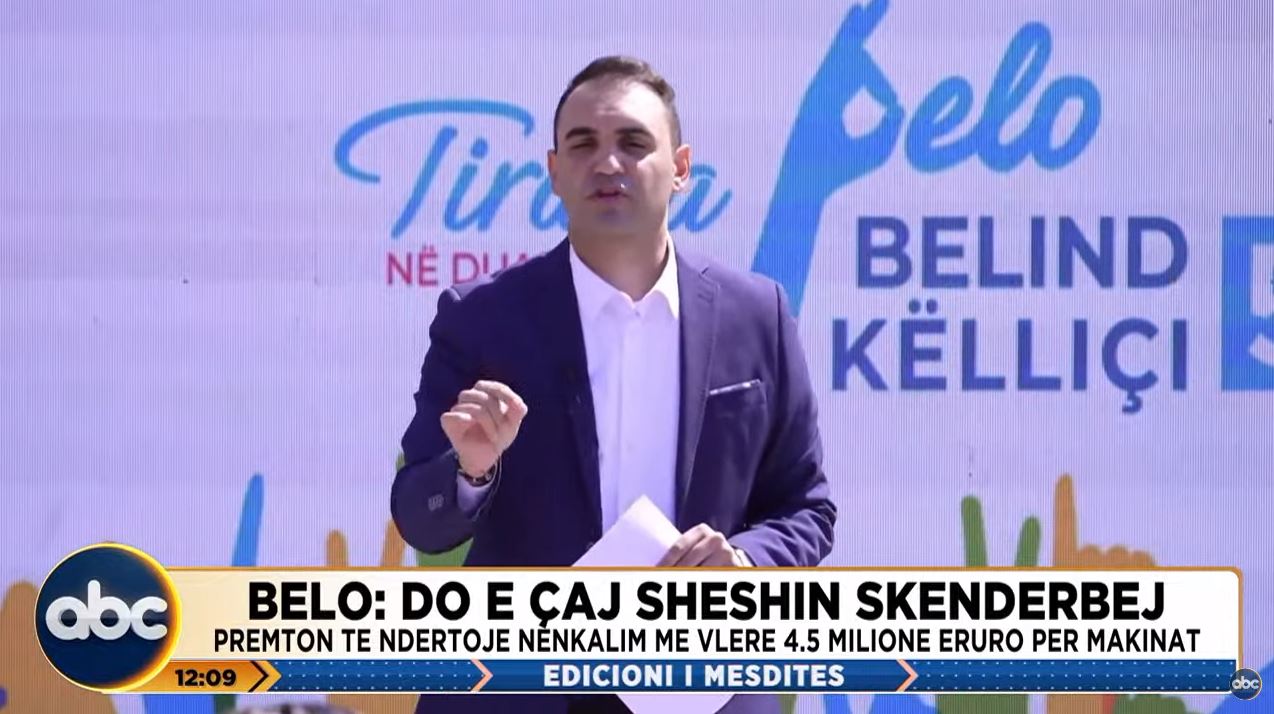 “Belo”: Do e çaj sheshin/ Kandidati i Metës premton të ndërtojë nënkalim poshtë Skënderbeut