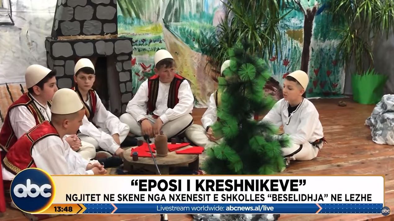 “Eposi i Kreshnikëve”, ngjitet në skenë nga nxënësit e shkollës ‘Besëlidhja’ në Lezhë