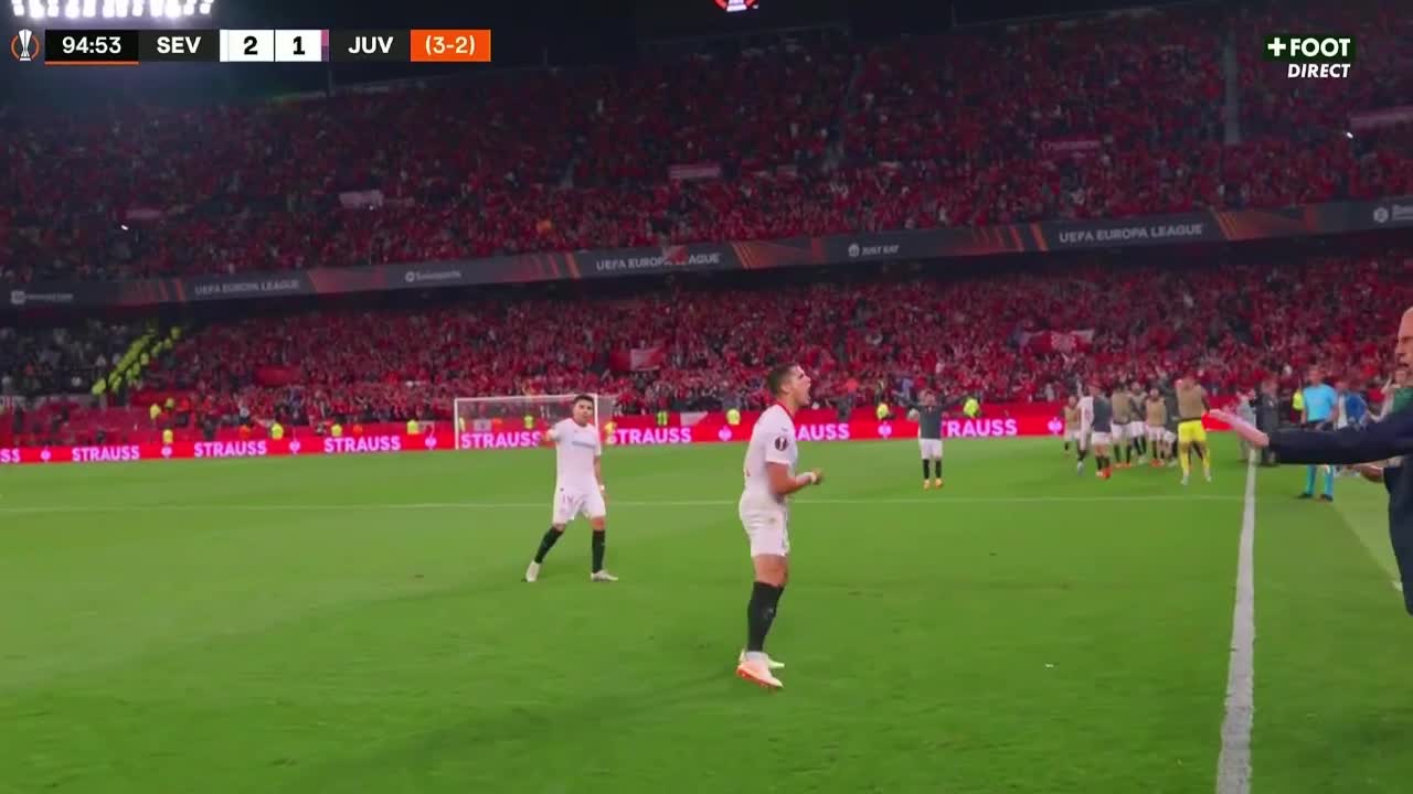 VIDEO/ Shpërthen festa në “Ramon Sanchez Pizjuan”, Sevilla përmbys gjithçka ndaj Juventus