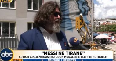 “Murale në Tiranë, Messi do e marrë vesh e do të përmendë Shqipërinë”, Haliti: Ky artist do na reklamojë në botë