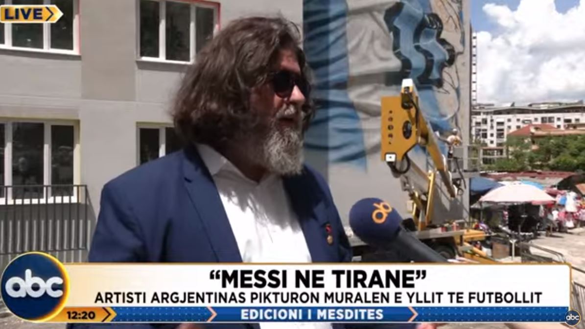 “Murale në Tiranë, Messi do e marrë vesh e do të përmendë Shqipërinë”, Haliti: Ky artist do na reklamojë në botë