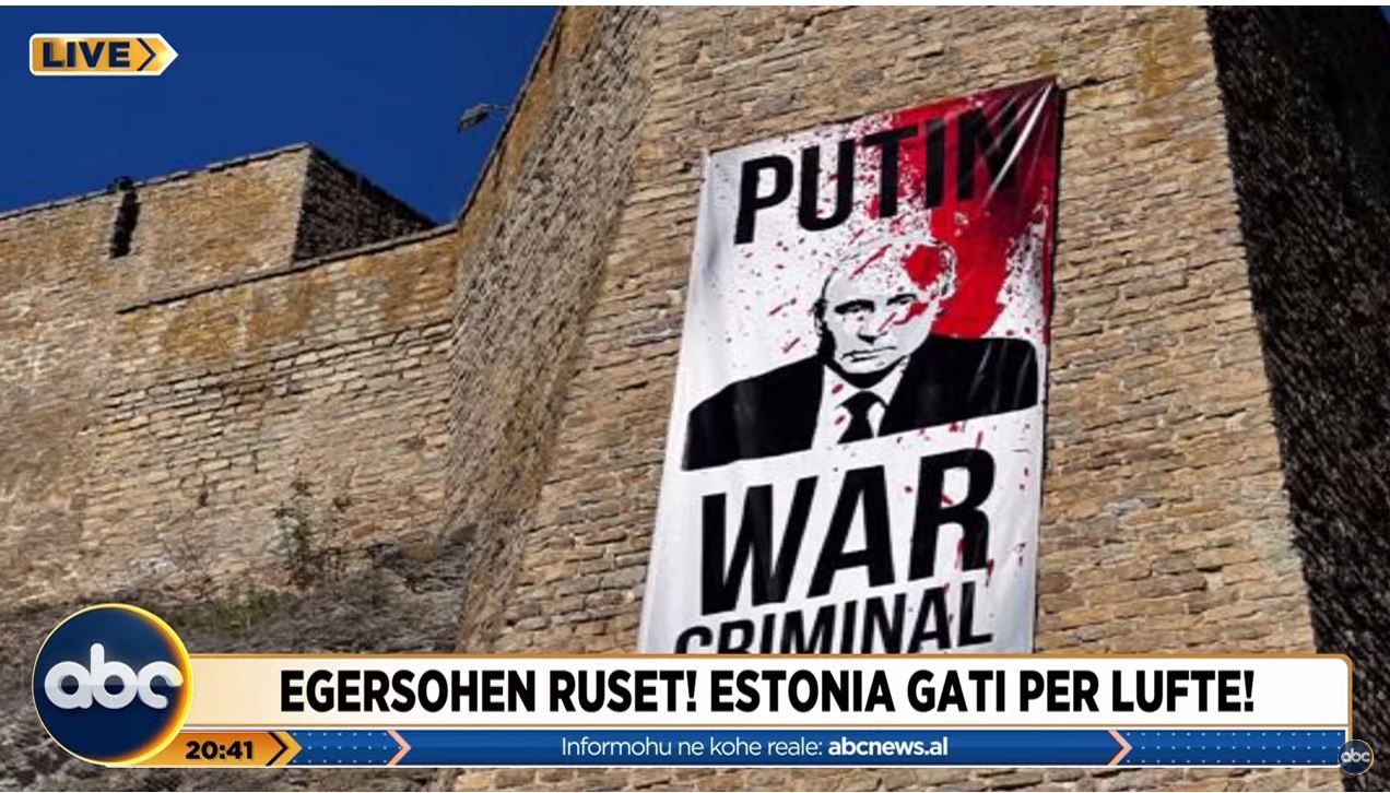 “Putin, kriminel lufte”, Toçi: Banderola në kufi mes Estonisë dhe Rusisë provokoi rusët, ja situata aktuale
