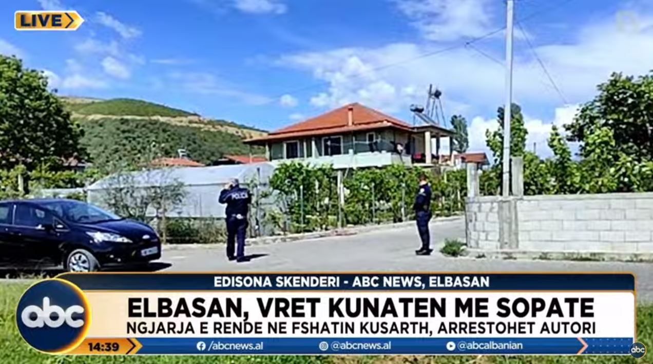 E rëndë në Elbasan/ Kunati vret kunatën me sëpatë, identifikohen viktima dhe autori