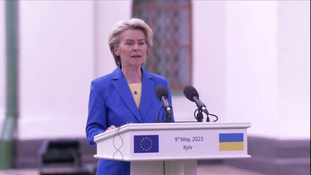 Von der Leyen: Ukraina po lufton për idealet e Europës, pushtuesi ka dështuar