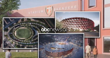 FOTO/ Arkitektët “përplasen” së bashku, prezantohen projektet për stadiumin e Korçës