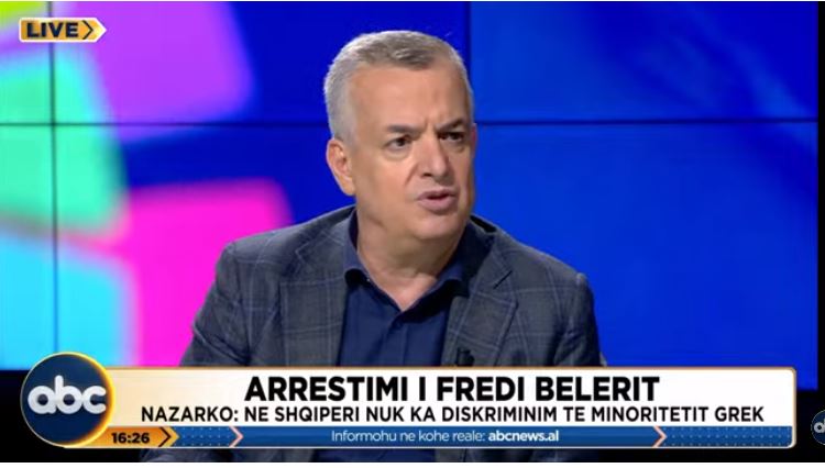 Arrestimi i Belerit, Nazarko: Tentoi të rikthente tema të së shkuarës, në Shqipëri s’ka diskriminim të minoritetit grek