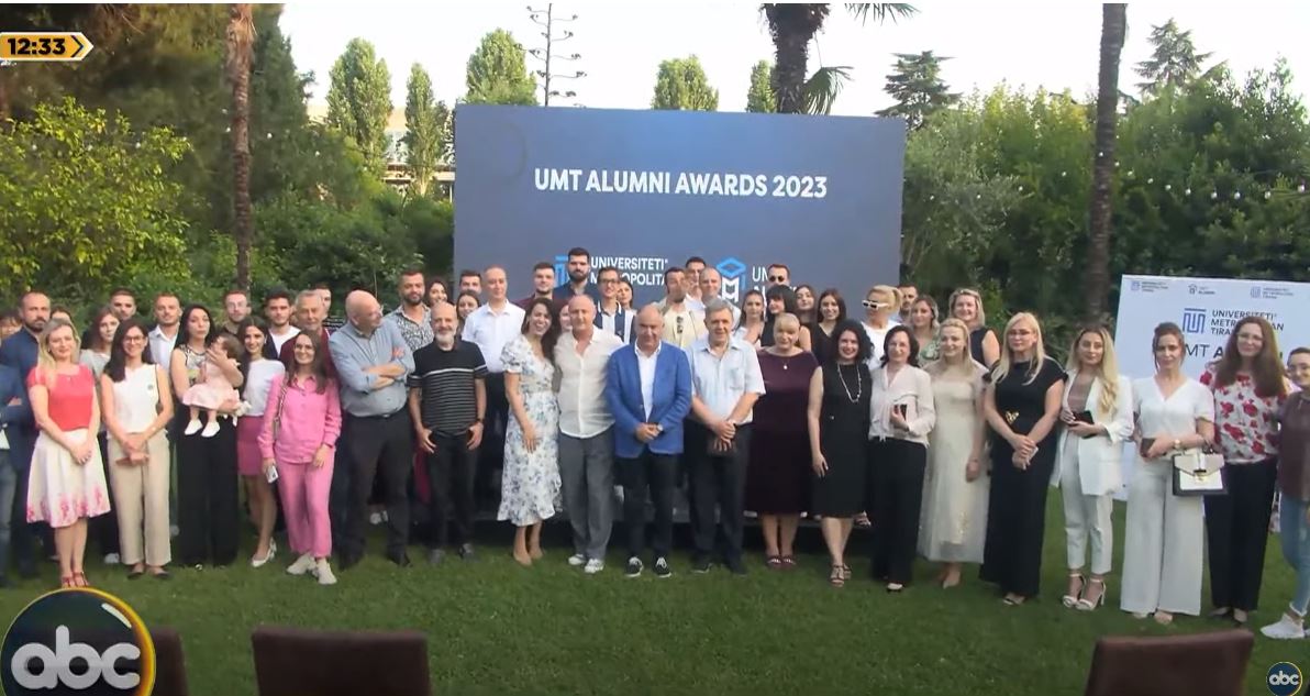 ALUMNI Awards kremton arritjet e studentëve/ UMT, mbi 75% të punësuar plotësisht në profilin e studimeve