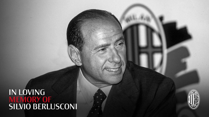 Themeloi një nga klubet më legjendare të futbollit, Milan reagon për vdekjen e Berlusconit