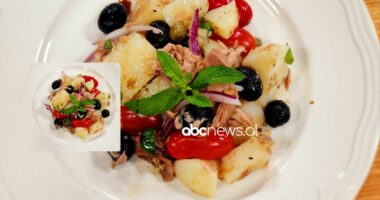 “Sallatë me patate e peshk ton”, nga Zonja Florenca