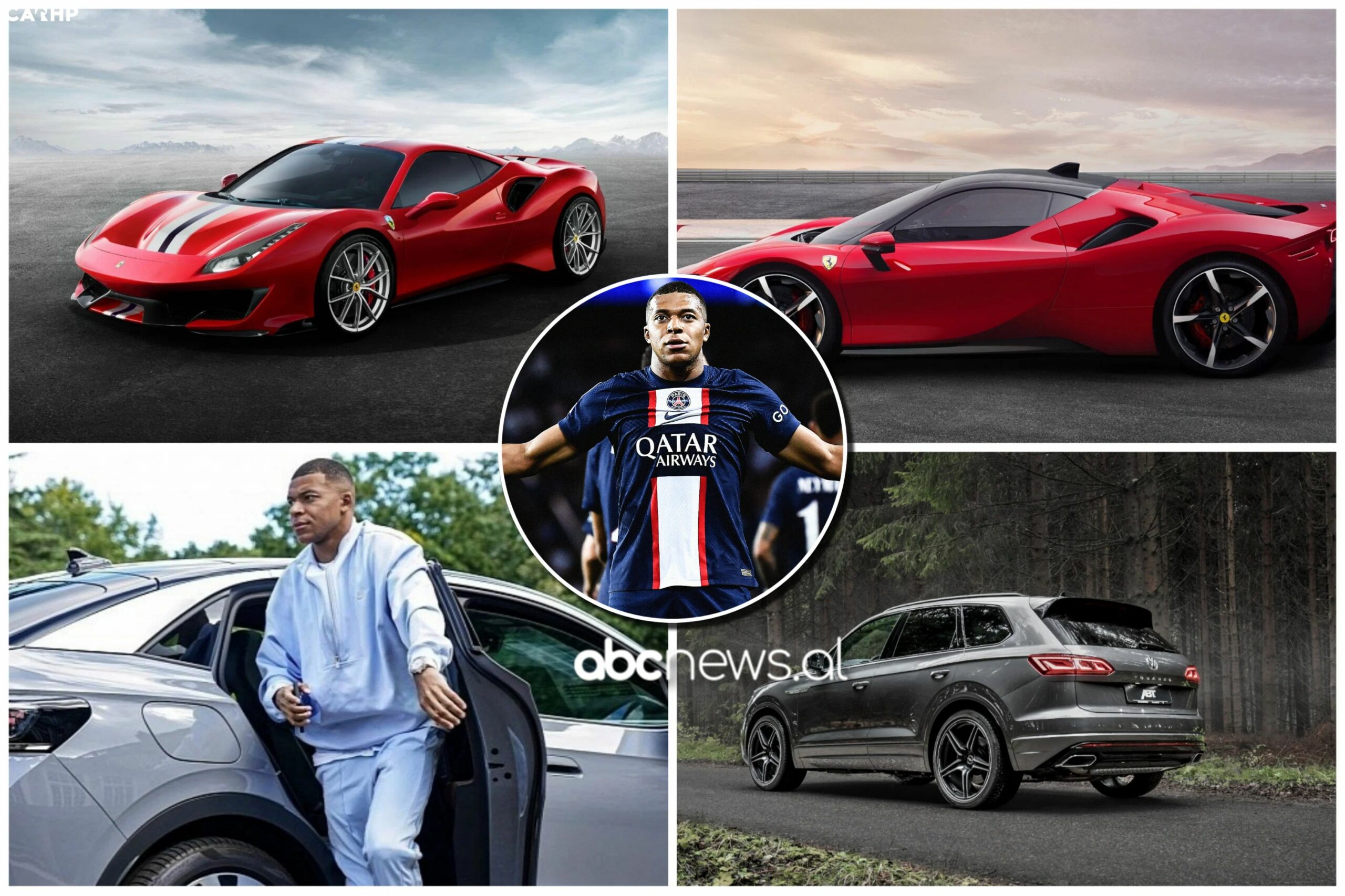 Nga Volkswagen në Ferrari, koleksioni i makinave të Kylian Mbappe