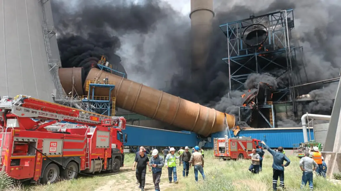 VIDEO/ Zjarr në një termocentral në Turqi