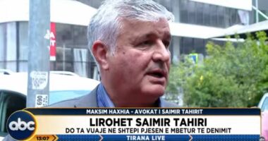 Saimir Tahiri lë qelinë, avokati: Ka plotësuar pesë kushtet