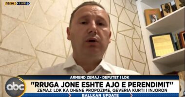 LDK refuzoi Osmanin, Armend Zemaj: Kurti po izolon Kosovën, por ne s’do ta lejojmë