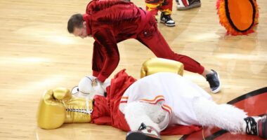 VIDEO/ Maskota “sfidon” McGregor, irlandezi e dërgon në spital