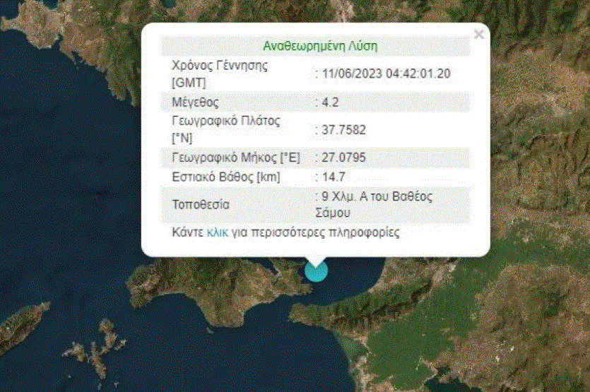 Tërmet në Greqi, sa ishte magnituda