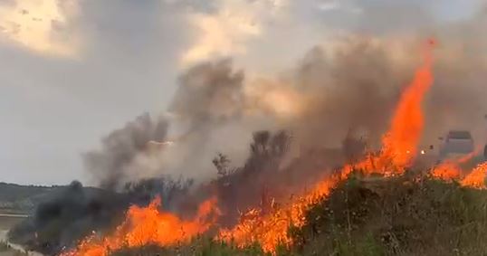 VIDEO/ Një tjetër fshat i Vlorës pushtohet nga zjarri, edhe qarku i Gjirokastrës mbulohet nga flakët