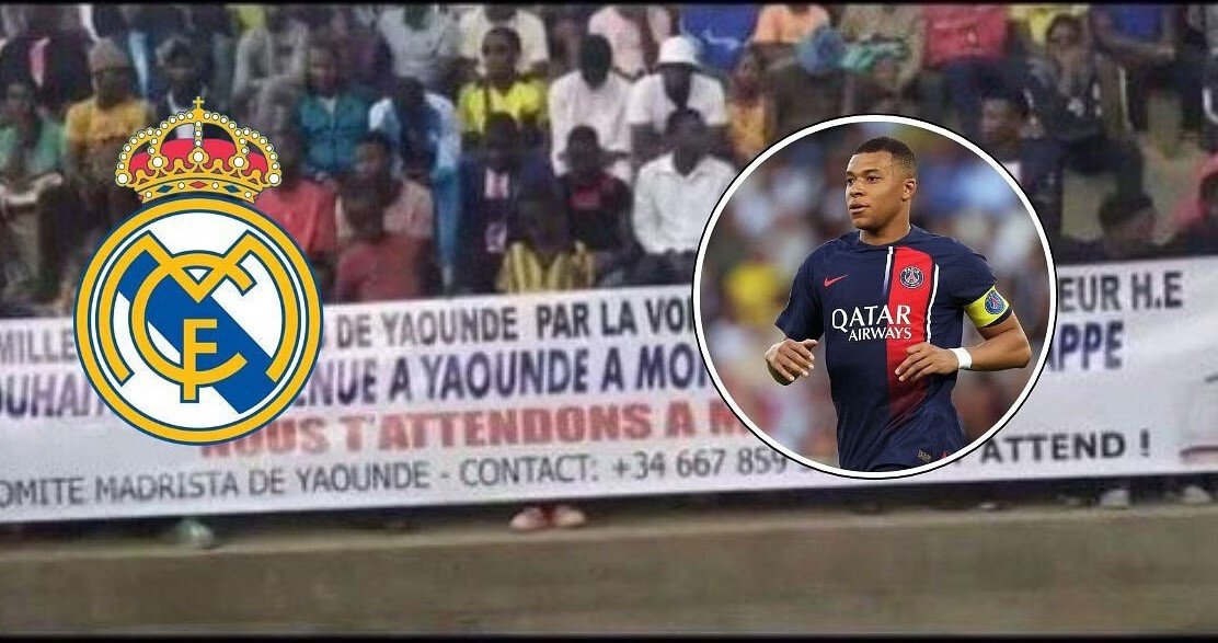 Mbappe mbërriti në Camerun, tifozët vendas të Realit e përshëndetën sulmuesin me një pankartë të fuqishme