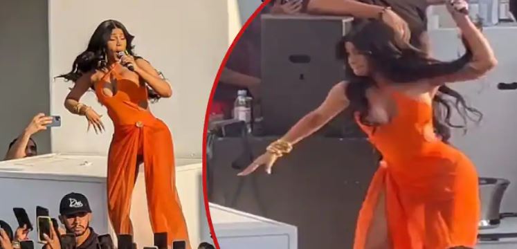 VIDEO/ Cardi B godet me mikrofon fansen që i hodhi birrë në koncert