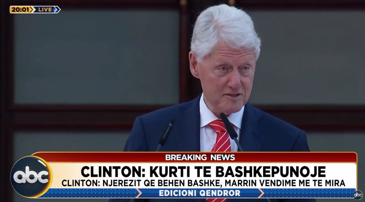 Tensionet në Kosovë/ Bill Clinton kritika Kurtit: Ta ndalim këtë marrëzi