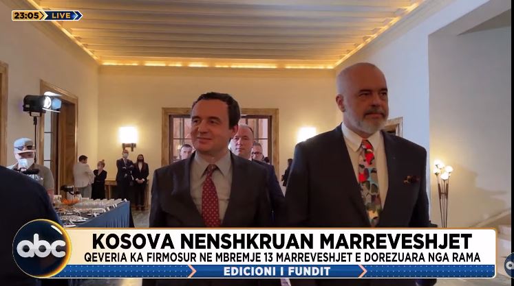 Kosova nënshkruan marrëveshjet/ Qeveria ka firmosur në mbrëmje 13 marrëveshjet e dorëzuara nga Rama