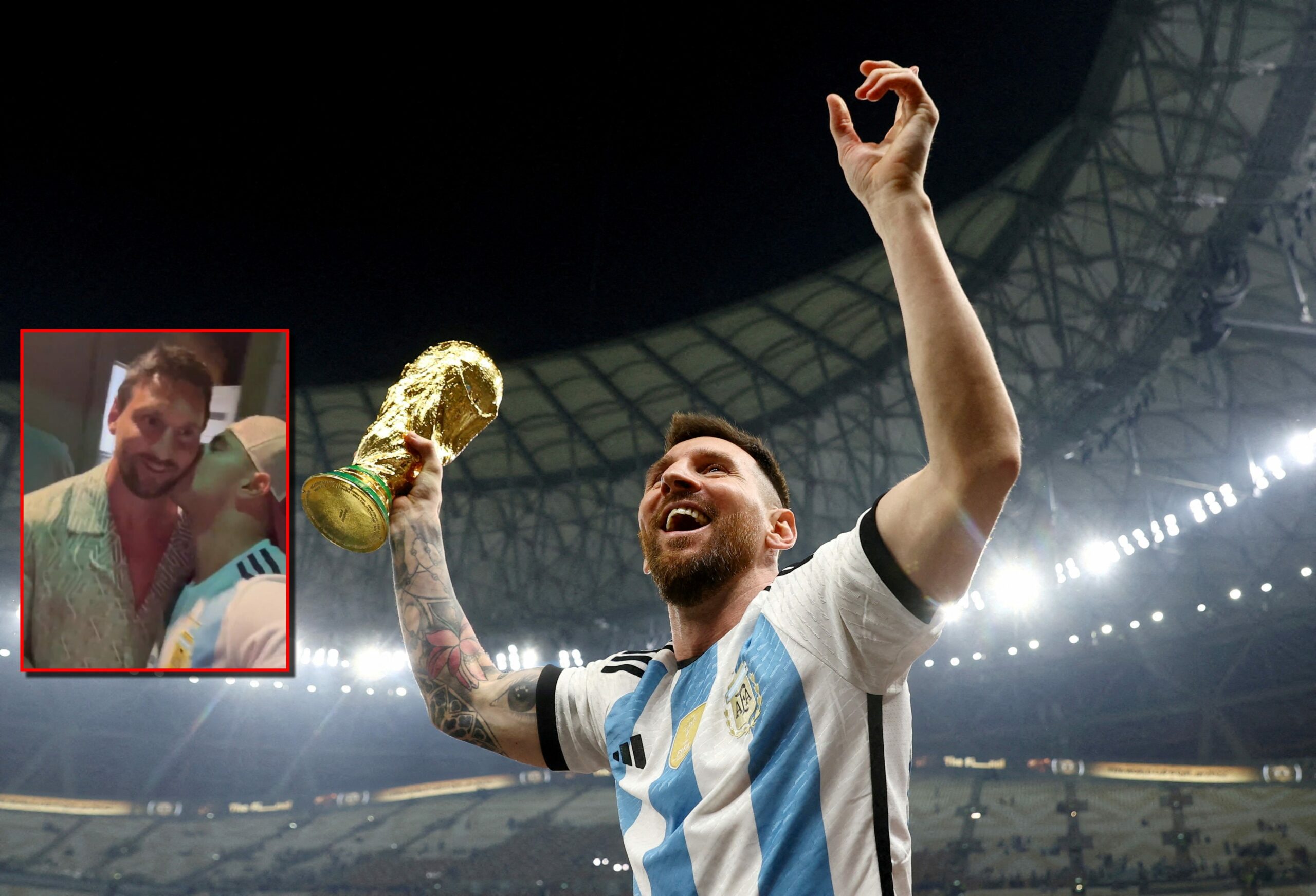 Një tifoz e puthi Messin dhe e filmoi atë