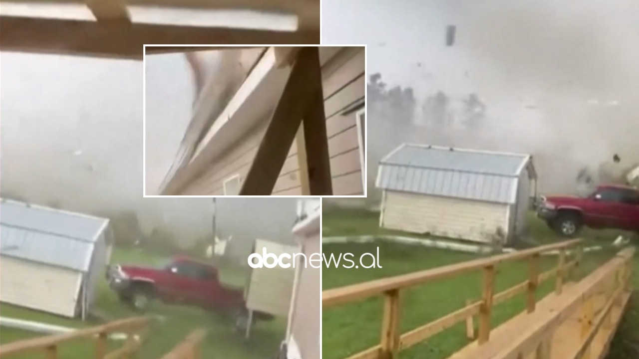 Panik në Karolinën e Veriut, pamje nga momenti kur tornado merr para çdo gjë