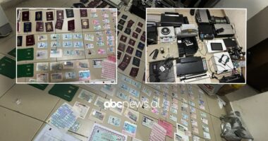 Korçë/ Lihen në burg tre anetarët e grupit te struktuar kriminal që prodhonin pasaporta dhe dokumeta false